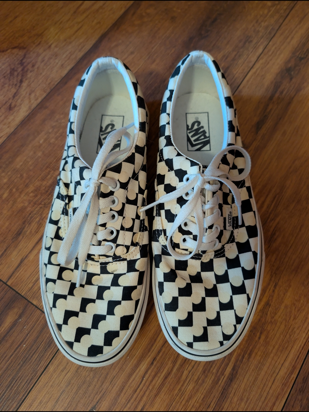 Vans UV Activated Black & White Checkerboard Low-Top Sneakers
